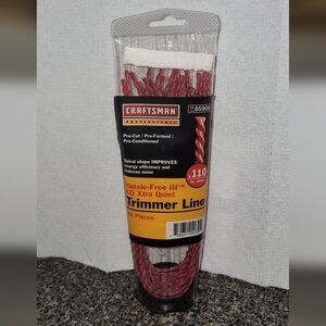 Craftsman 85908 Trimmer Line .110 Diameter 15 Pieces Pre-Cut Pre-Formed New